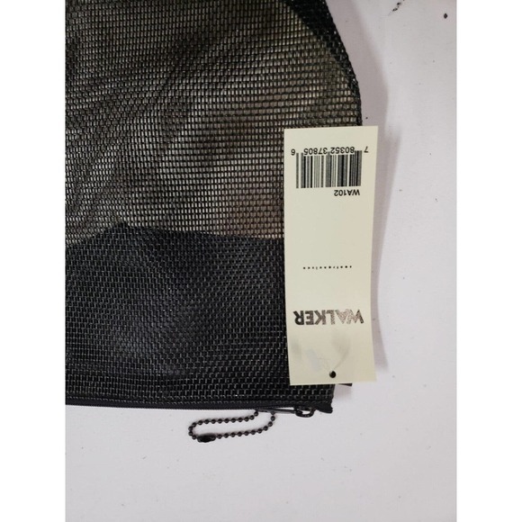 Walker Bag Womens One Size Black Canvas Zip Around Organizer Travel Tote Pouch - Picture 2 of 4